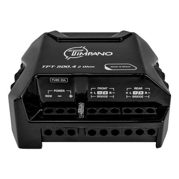 Main product image for Timpano Audio TPT-500.4 2 Ohm 400 Watt 4 Channel Car Audio Amplifier294-4108